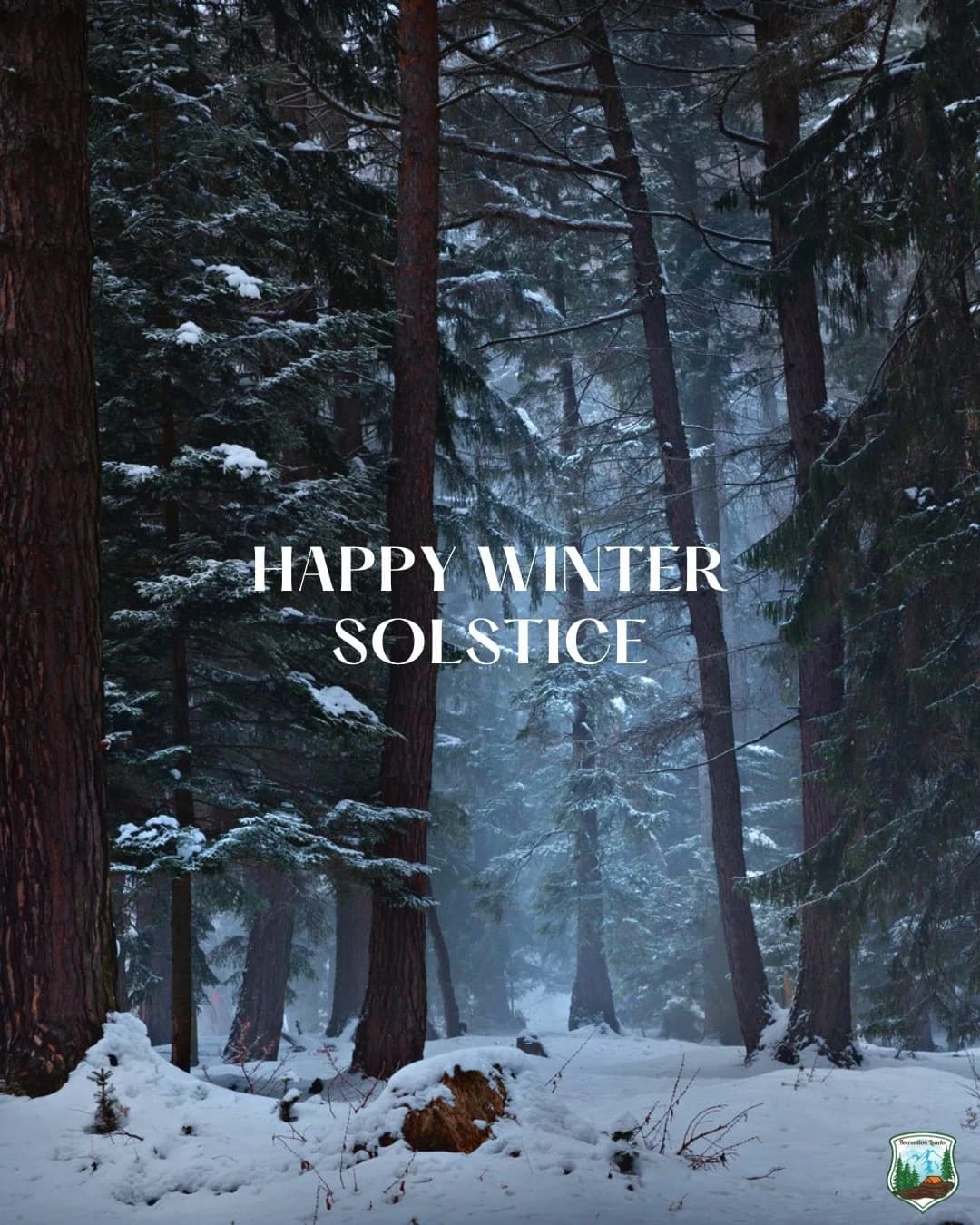 Winter solstice Instagram post from Recreation Leader.